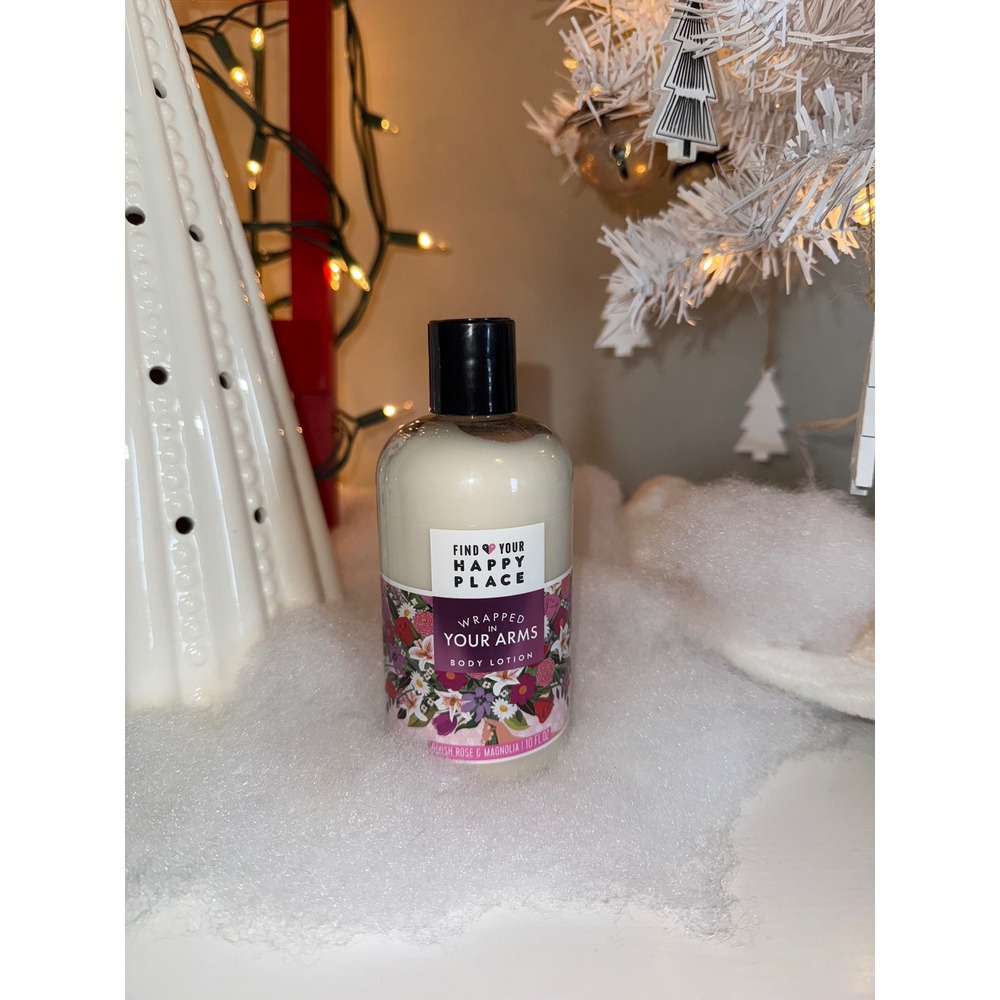 Find Your Happy Place Wrapped In Your Arms Body Lotion Blush Rose Magnolia 10 Oz
